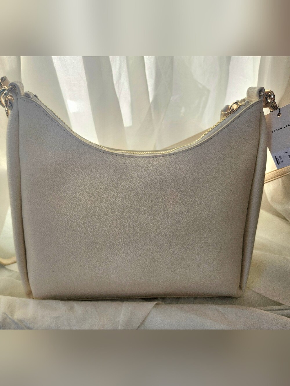 Lauren Conrad Ivory Handbag Casual Spring/Summer, Large Vegan New  w/tag